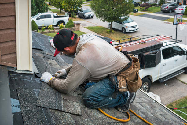 Professional Roofing technician working in Medina, ND
